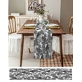 thumbnail image 3 of Ldtrchee Forests Tree Table Runner 70 Inches, Grey Nature Plants Pine Maple Trees Bed Runner Dresser Scarves Tabletop for Indoor Outdoor Parties/Ceremony/Banquet, 13" x 70", 3 of 8
