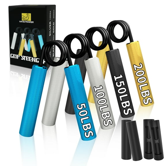 MIMIGLOO Grip Strengthener Non-Slip Metal Hand Grips upto 200lbs Adjustable Resistance