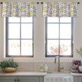 thumbnail image 3 of LALILO Kitchen Curtain Valance Ethnic Boho Ikat Abstraction Rod Pocket Window Curtain 52"x 18" Set of 2, 3 of 5