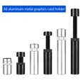 thumbnail image 3 of Adjustable Computer Case Graphics Card Holder Aluminum Magnetic 3070 Video Card RTX4090 GPU Support 27-120mm Scalable Bracket Black M, 3 of 6
