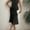 Black, variant on Women's Ruched Bodycon Dress Summer Casual Sleeveless Elegant Club Evening Party Cocktail Midi Dresses, S