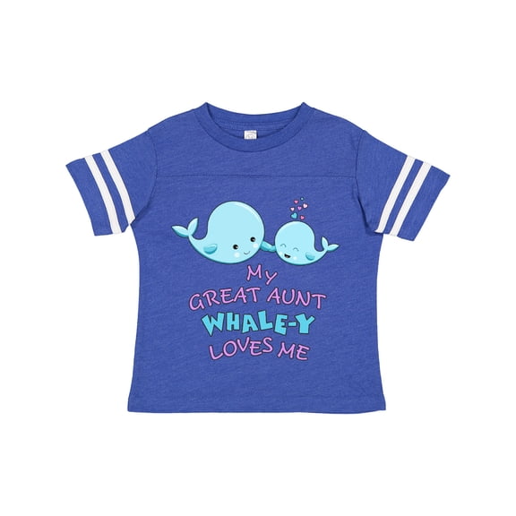 Inktastic My Great Aunt Whale-y Loves Me Boys or Girls Toddler T-Shirt