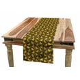 thumbnail image 1 of Floral Table Runner, Geometric and Basic Flower Silhouettes Vintage Strokes and Motifs, Dining Room Kitchen Rectangular Runner, 3 Sizes, by Ambesonne, 1 of 2