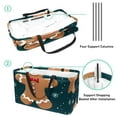 thumbnail image 4 of Gingerbread Man Collapsible Oxford Cloth Laundry Bag Grocery Bags Shopping Bag with Reusable Foldable Large Capacity, 4 of 7