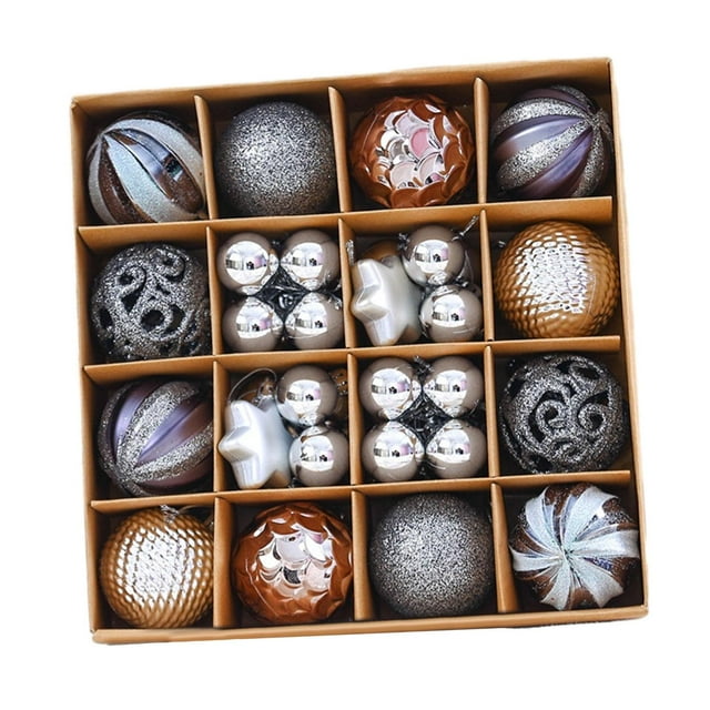 Conjunto de 42 piezas de adornos navideños, colgantes para de Navidad, gotas decorativas hechas a mano, decoración festiva para el hogar.