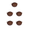 thumbnail image 1 of Injueey Bandeja tejida hecha a mano, bandejas de almacenamiento redondas, de fruta, cesta de almacenamiento Retro, gran capacidad, goma negra Type2 NO2, 1 of 6