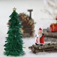thumbnail image 3 of Sylvtty Feather Christmas Tree Tabletop Decoration Handcrafted Tree Figurine with Star Topper Holiday Home Centerpiece for Christmas New Year Party, 3 of 6