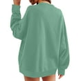 thumbnail image 6 of CONFREE Oversized Sweatshirts For Women Long Sleeve Ladys Sport Sweatshirt Solid Color Soft Spring Fall Clothes Shirts, 6 of 7