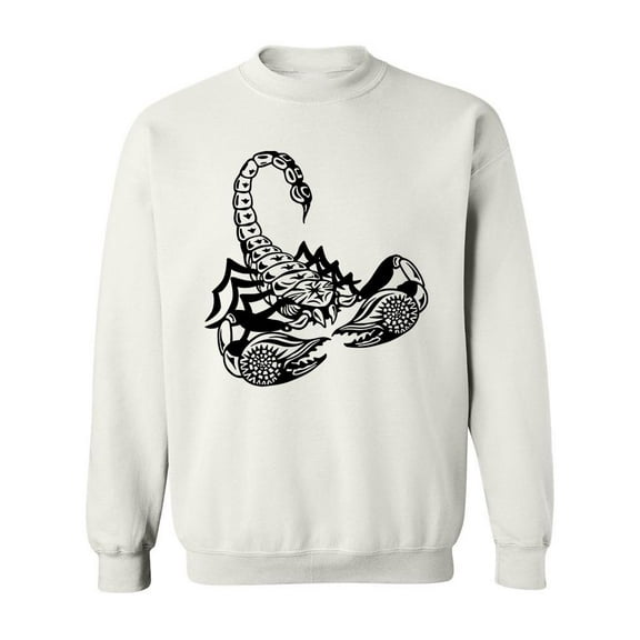 Cool Scorpion Design Sweatshirt Men -Image by Shutterstock, Male Medium