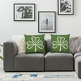 thumbnail image 3 of FUMJ  St Patrick's Day Lucky Clover Throw Pillow Covers, Green Luck Decoration for Sofa Couch  2pc, 3 of 6