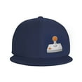 thumbnail image 3 of DouZhe Flat Brim Cap Snapback Hat, Game Joystick Controller Prints Adjustable Blue Adult Baseball Cap, 3 of 6