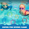 thumbnail image 3 of Syncfun 8 Pcs Pool Ring Toy Diving Set for Children, Colorful Underwater Training Pool Diving Rings, Swim Learning & Diving Skill Development, 3 of 7
