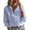 Blue, variant on Baywell Womens Button Down Shirt Office Long Sleeve Work Blouses Tops Lightweight Dress Shirts