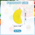 thumbnail image 2 of Uxcell 10Pcs Resin Yellow Orange Slices Charms, Cute Fruit Charms Pendants 3D Imitation Food Fruit Beads Bulk for DIY Jewelry Making, 2 of 6
