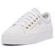 thumbnail image 1 of Sneaker Keds Jump Kick Duo con cordones para mujer, piel blanca/dorada, 1 of 6