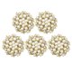 thumbnail image 1 of EeaseMX 15 piezas botones de perlas de diamantes de imitación accesorios de joyería adornos broche de perlas flor de aleación de diamantes de imitación artesanía DIY accesorios de teléfono (dorado), 1 of 7