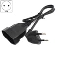 thumbnail image 2 of Europea 90 Degree Male Plug to Female Socket Power Extension Cable for PC Computer PDU(0.6M), 2 of 5
