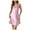 Pink, variant on LIIPEE Nightgown For Women Satin Chemise Sexy Nightie Sleep Dress Sexy Sleepwear Versatile Pajamas