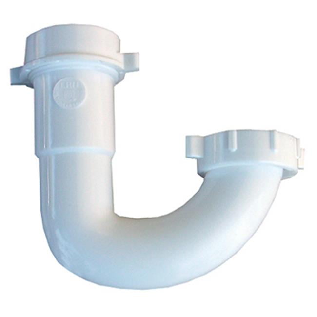 Larsen Supply 034227 PVC Lavatory Drain Sink Trap J Bend, White