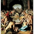 thumbnail image 2 of Cornelis Cornelisz Van Haarlem 12x13 Gold Ornate Wood Frame and Double Matted Museum Art Print Titled - The Massacre of the Innocents (1591), 2 of 4