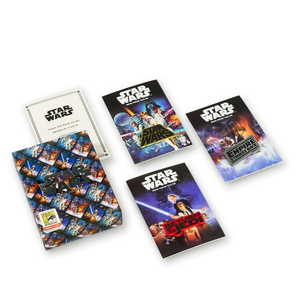 Juego de alfileres esmaltados para pósteres coleccionables de películas de Star Wars
