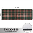thumbnail image 5 of Kitchen Rugs Sets Of 2,Green and Red Christmas Plaid Pattern Anti Fatigue Kitchen Mat Rugs Non Slip Washable,Decorative Kitchen Floor Mats for Kitchen,Sink,Laundry,17"x47"+17"x47", 5 of 5