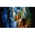 thumbnail image 2 of Manlove, David 24x16 White Modern Wood Framed Museum Art Print Titled - Urban Brush 2, 2 of 4