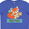 thumbnail image 4 of Inktastic Big Sis Woodland Fox Sister Youth T-Shirt, 4 of 5