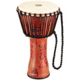 thumbnail image 1 of Travel Djembe Hand Drum Circle Instrument, Synthetic Shell and Goat Skin Head — NOT MADE IN CHINA — African Mali Weave Rope Tuning, 2-YEAR WARRANTY, 1 of 4