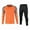 orange, variant on Men And Teens Goalkeeper Jersey Set Long Sleeve Soccer Goalie Uniform with Padded Shirt & Pants for Training & Match