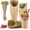 Brown, variant on 50 Pcs Charcuterie Cups with 100 Cocktail Picks, Disposable 12oz Kraft Paper Snack Cups, Appetizer Cups for Parties, Black