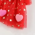 thumbnail image 6 of GYRATEDREAM Toddler Girl Layered Tulle Tutu Dress Summer Dress Strap Star Heart Dress Sleeveless Backless Princess Birthday Formal Wedding Party Dresses, 6 of 9