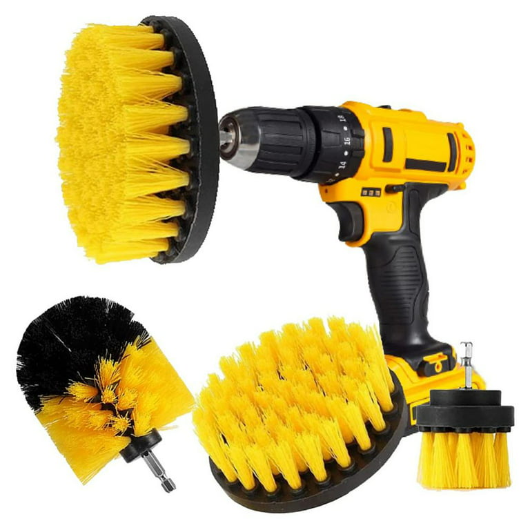 Household Cleaning Brushes for Drill, Bathroom Tile Scrubber, Grout Cleaner  Drill Attachment, Bathtub Scrubber Brush 