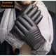 thumbnail image 5 of Guantes De Cuero Térmicos Impermeables Frio Para Moto Bici, 5 of 8