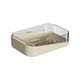 thumbnail image 2 of Soporte para jaboneras con ventosa de color crema | Rack de pared engrosado no perforado | Caja de jabón de plástico autodrenante | Uso en el baño o la cocina | 13x11x3,5cm, 2 of 6