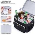 thumbnail image 3 of UKEIN 20L Expandable Insulated Lunch Bag for Women Men, Double Deck Leakproof Cooler Lunch Box, 5-Layer Thermal Lunch Tote for Camping, 3 of 7