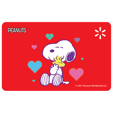 Peanuts Hug Walmart Gift Card