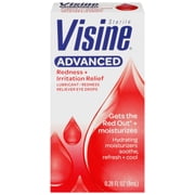 Visine Advanced Relief Lubricant/Redness Reliever Eye Drops, .28 Oz