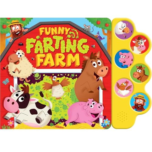 Pre-Owned Funny Farting Farm - 6-Button Sound Book with Silly Noises and Song for Toddlers, Ages 2 and Up - 6-Button Sound Book, 9781628859645, 1628859644, Paperback,