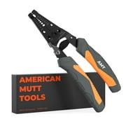 American Mutt Tools Electrical Wire Strippers  Wire Stripper Tool with Integrated Wire Cutter  Works For 20  10 AWG  Great Electrician Tools