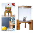 thumbnail image 4 of jifeng Distributeur de Baril de Boisson en Verre avec Robinet en Acier Inoxydable Rangement Jus de Citron 5 L, 4 of 9