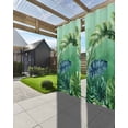 thumbnail image 3 of nqOlkjepod Outdoor Curtains for Patio Waterproof, Tropical Leaves Outdoor Privacy Panels Grommet, Country Summer Botanical Green Plants Blackout Outside Curtains for Porch/Cabana 54"x95", 2 Panels, 3 of 8