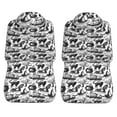 thumbnail image 5 of Fotbe Black White Halloween Pattern Automotive Seat Covers for Cars Trucks and SUVs – Car Seat Covers for Front Seats,Protective Seat Covers,Vehicle Seat Covers, Set of 2, 5 of 9