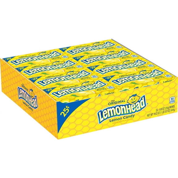 Chewy Lemonhead Lemon Candy, 0.8 oz (24 Count)