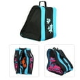 thumbnail image 3 of Durable Oxford Cloth Skate Bag with Large Capacity Pockets, Breathable Side Pocket & Adjustable Strap - Suitable for Kids Inline Skates, Roller Skates, Ski Boots & Skating Accessories, Blue, 3 of 10