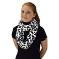 thumbnail image 1 of Peach Couture Faux fur Leopard Zebra Print Plush Cowl Collar Infinity Loop Scarf, 1 of 1