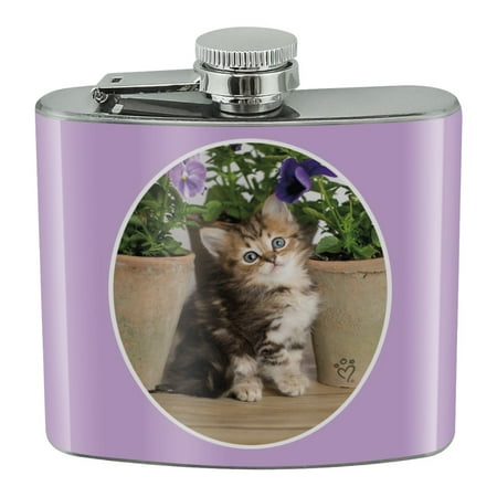 

Ragdoll Tiffany Kitten Cat Flower Pots Stainless Steel 5oz Hip Drink Kidney Flask