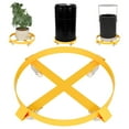 thumbnail image 5 of Kojooin 55 Gal Heavy Duty Drum Dolly - 1000Lbs Capacity, 4" Swivel Casters, Steel Frame, Non-Tipping for Warehouse/Barrel/Trash Can, 5 of 8