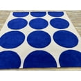 thumbnail image 2 of Handmade Tufted Nz Wool Carpets White & indigo blue Rug 10x14 ft new design Area Rug, 2 of 5