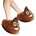 thumbnail image 1 of Funny Poo Slippers Cute Expressions Warm Memory Foam Plush House Shoes Soft And Comfortable Non-slip Winter Slippers, 1 of 5